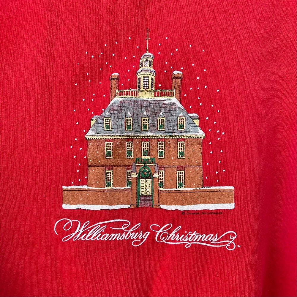 Vintage Red Christmas Sweatshirt Women’s Size XL